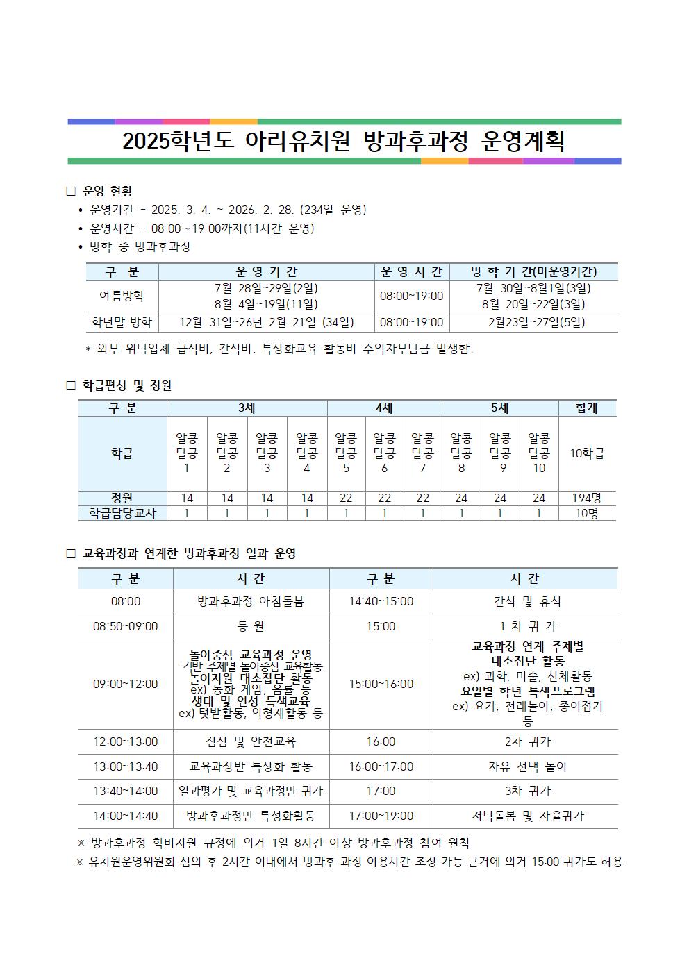2025학년도 방과후과정 운영 이미지1